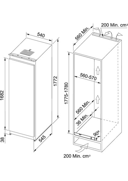 Fsdf 330 Nr Enf V Beyaz Ankastre Derin Dondurucu Buzdolabı fiyatları