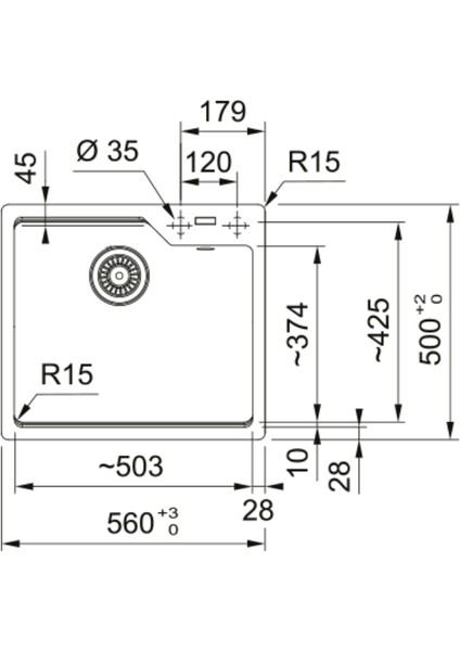 Bianco Urban Ubg 610-50 Tek Gözlü Damlalıksız Granit Eviye (114.0582.272) modelleri