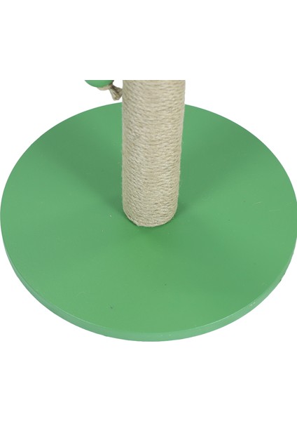 Meadow – Doğal Ahşap 50 cm Renkli Kapaklı Jüt Kedi Tırmalama Direği