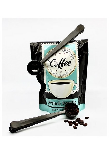 Klipsli Kahve Ölçü Kaşığı Siyah (PL) Black Çok Fonksiyonlu Kaşık modelleri