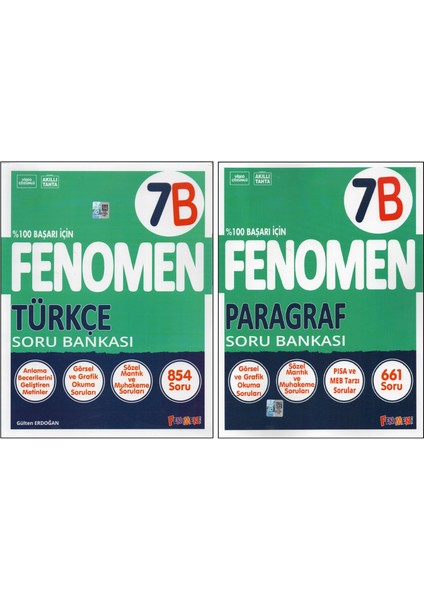 Fenomen 7. Sınıf 7b Türkçe+7b Paragraf (2 Kitap)