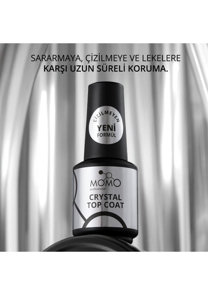 Kalıcı Oje Için Crystal Top Coat, Nano Fırçalı, 18 ml