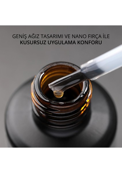 Kalıcı Oje Için Crystal Top Coat, Nano Fırçalı, 18 ml