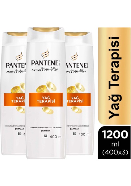Yağ Terapisi Şampuan 400 ml x 3 Adet
