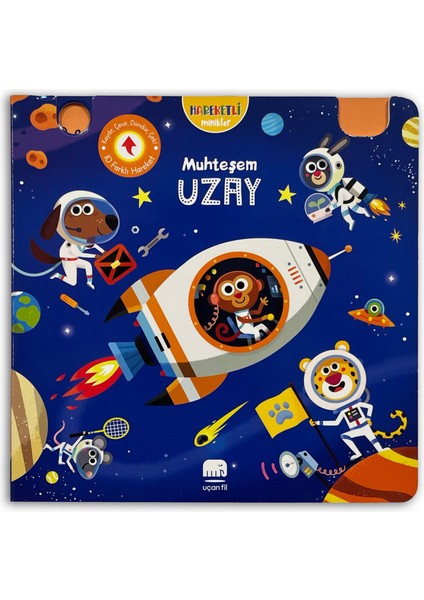 Hareketli Minikler - Muhteşem Uzay (Hareketli Kitap & Dokun Keşfet)