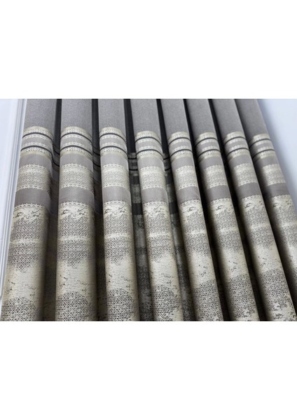 Nivemeshome Urla V-5302 Toprak 1/3 Sık Pileli Fon Perde Apm modelleri