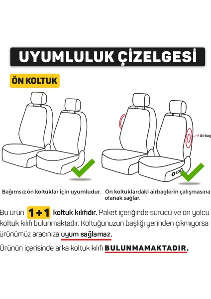 Nissan Leaf 1 2010-2017 Uyumlu 1+1 Kırmızı Tay Tüyü Koltuk Kılıfı indirimleri