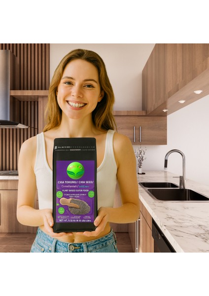 Chia Tohumu | 500 G | Yüksek Lif & Omega‑3 Içerikli %100 Bitkisel | Süper Gıda | Vegan | Gluten‑free indirimleri