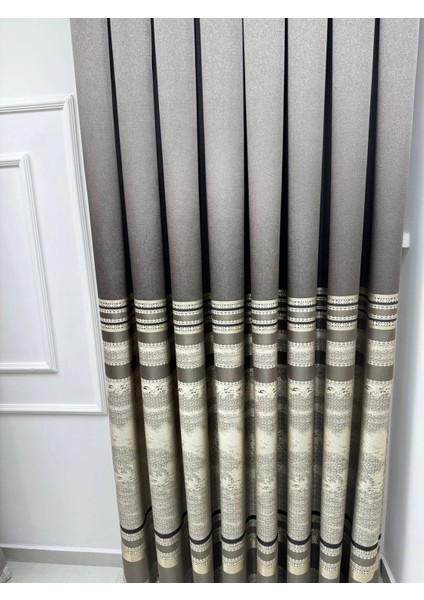 Nivemeshome Urla V-5302 Toprak 1/3 Sık Pileli Fon Perde Apm indirimleri