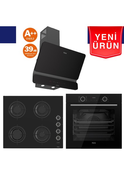 Fryart Serisi - Silenart Ankastre Set ( XE63CS + CS205 -Fa + D080 -Sa)