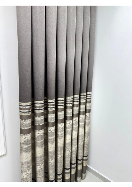 Nivemeshome Urla V-5302 Toprak 1/3 Sık Pileli Fon Perde Apm fırsatları