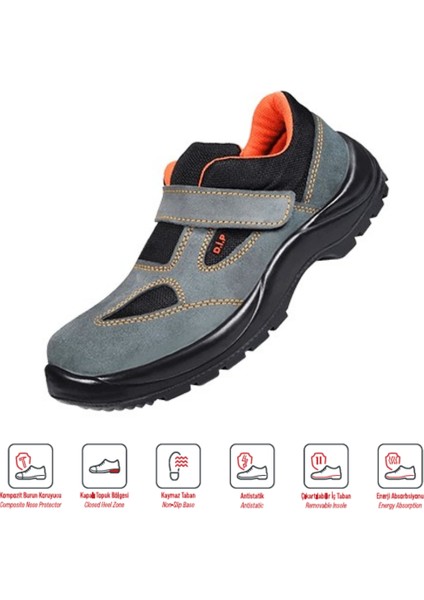 Sl 402 S1 Süet Çelik Burunlu Iş Güvenlik Ayakkabısı