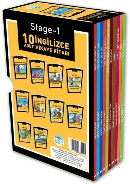 Stage - 1 Ingilizce Hikaye Kitap Seti 10 Adet - Lyman Frank Baum modelleri