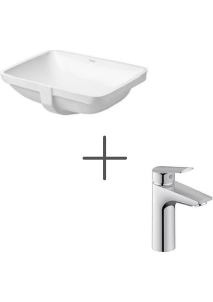 Starck 3 49 cm Tezgahaltı Lavabo ve No.1 Lavabo Bataryası Medium
