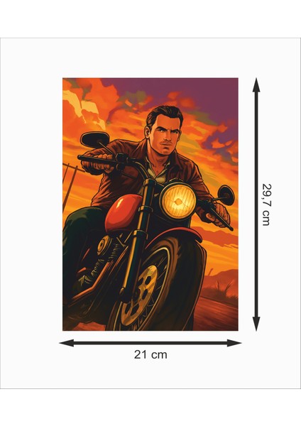 Gta Motorsiklet Dekoratif Retro Ahşap Poster fiyatları