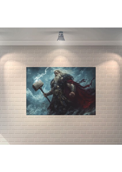 Thor 3 Dekoratif Retro Ahşap Poster