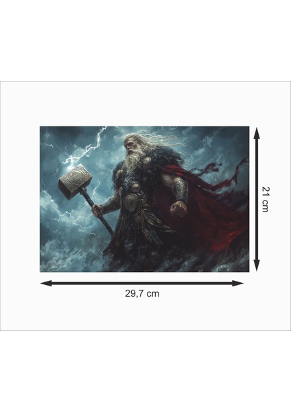 Thor 3 Dekoratif Retro Ahşap Poster fiyatları