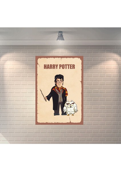 Harry Potter 1 Dekoratif Retro Ahşap Poster