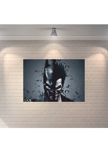 Batman ve Joker Dekoratif Ahşap Poster