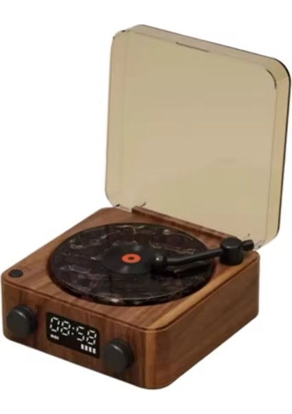 Nostaljik Bluetooth Hoparlör - Gece Lambası Bt-Sd-Aux + Pikap Görünümlü Bluetooth Hoparlör+ Dalga Sesi Modlu fiyatları