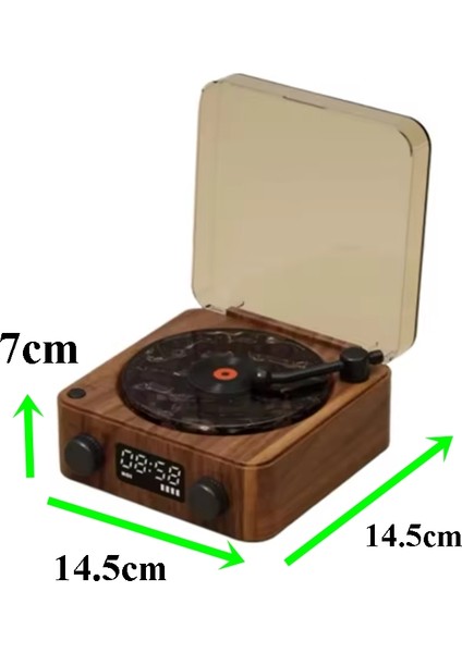 Nostaljik Bluetooth Hoparlör - Gece Lambası Bt-Sd-Aux + Pikap Görünümlü Bluetooth Hoparlör+ Dalga Sesi Modlu modelleri