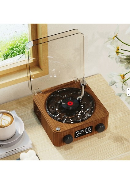 Nostaljik Bluetooth Hoparlör - Gece Lambası Bt-Sd-Aux + Pikap Görünümlü Bluetooth Hoparlör+ Dalga Sesi Modlu indirimleri