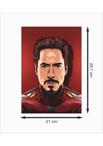 Iron Man Demir Adam 1 Dekoratif Retro Ahşap Poster fiyatları