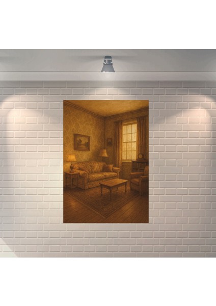 Vintage Oda Dekoratif Retro Ahşap Poster