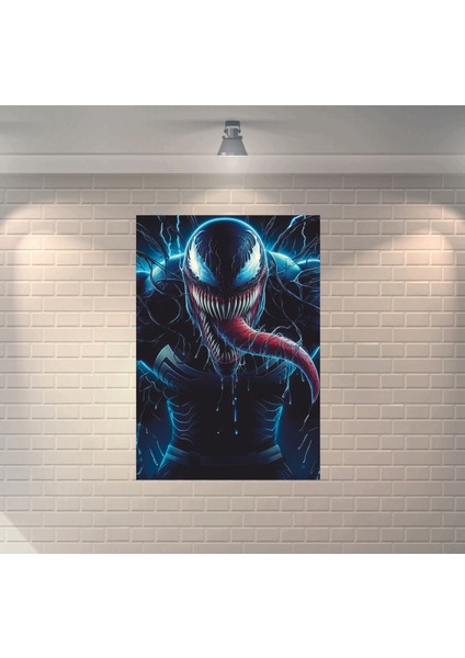 Venom Zehirli Öfke 2 Dekoratif Retro Ahşap Poster