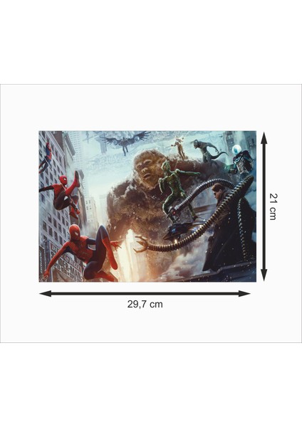 Örümcek Adamlar Kötülere Karşı Dekoratif Ahşap Poster fiyatları