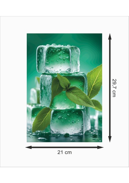 Buz Küpleri Dekoratif Ahşap Poster fiyatları