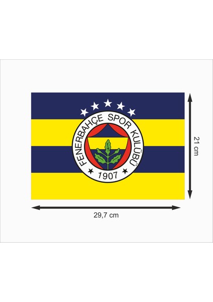 Fenerbahçe Logo Sarı Lacivert Dekoratif Ahşap Poster fiyatları