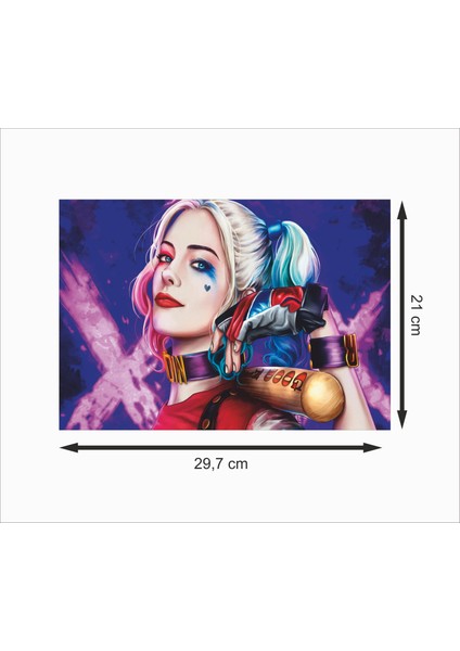 Harley Quinn 1 Dekoratif Retro Ahşap Poster fiyatları