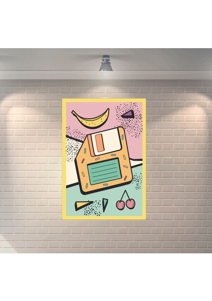 Collage Dosya Dekoratif Ahşap Poster