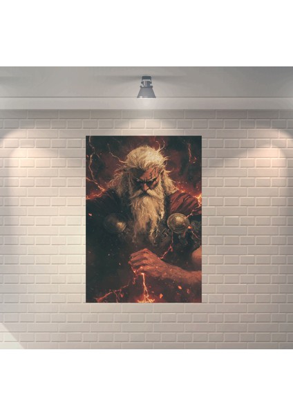 Thor 4 Dekoratif Retro Ahşap Poster