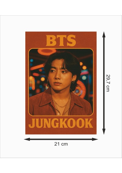 Bts Jungkook Dekoratif Retro Ahşap Poster fiyatları