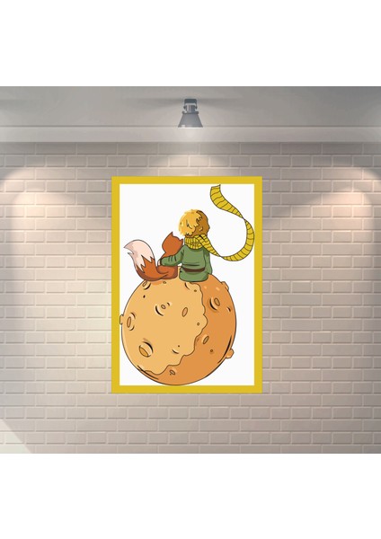 Küçük Prens 2 Dekoratif Retro Ahşap Poster