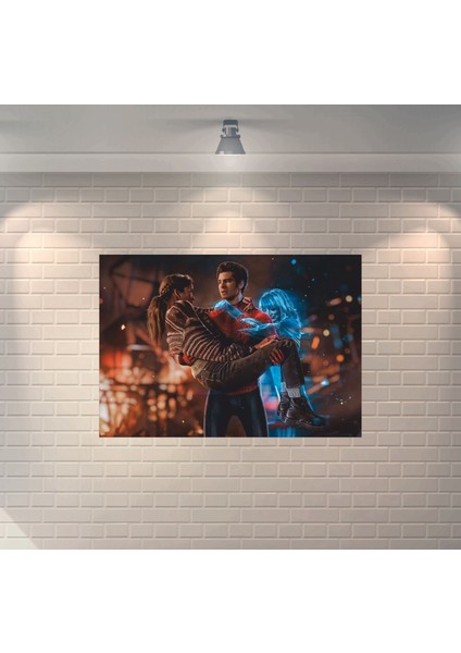 Örümcek Adam Mj Anısına Dekoratif Ahşap Poster