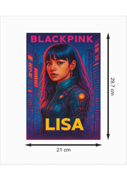 Blackpink Lisa Dekoratif Retro Ahşap Poster fiyatları
