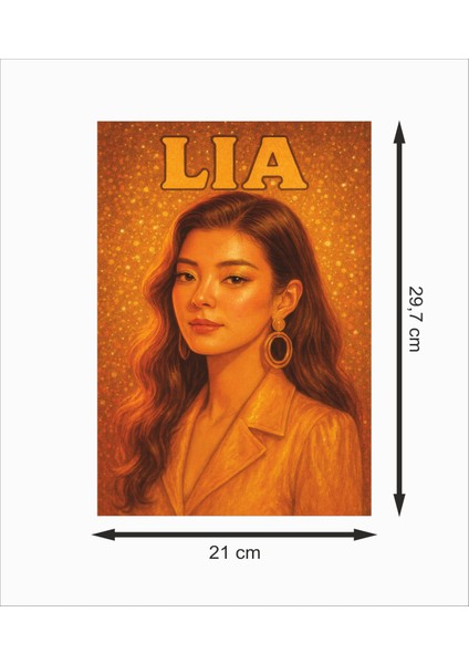 Itzy Lia Dekoratif Retro Ahşap Poster fiyatları
