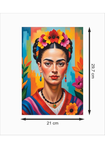 Frida Kahlo Portre Sanat 2 Dekoratif Ahşap Poster fiyatları