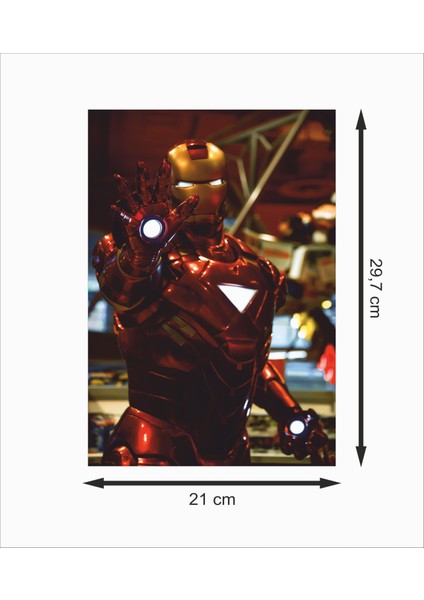 Iron Man Demir Adam 2 Dekoratif Retro Ahşap Poster fiyatları