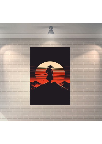 Samuray Anime 5 Dekoratif Ahşap Poster