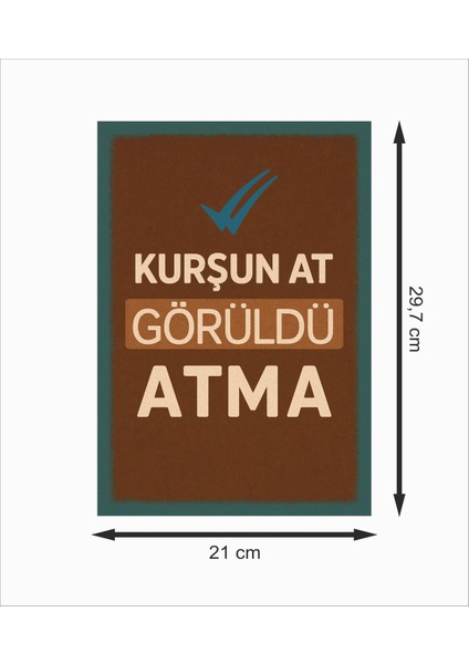 Kurşun At Görüldü Atma Dekoratif Retro Ahşap Poster fiyatları