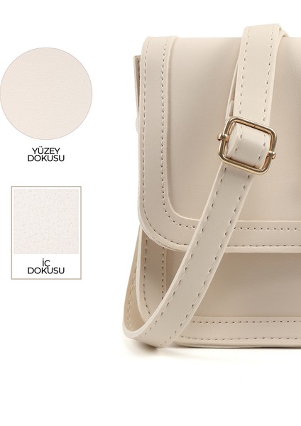 Krem SHK127 Suni Deri Iç Fermuar Cepli Çıtçıt Kapamalı El,kol ve Omuz Çantası U:17 E:22 G:7 cm indirimleri