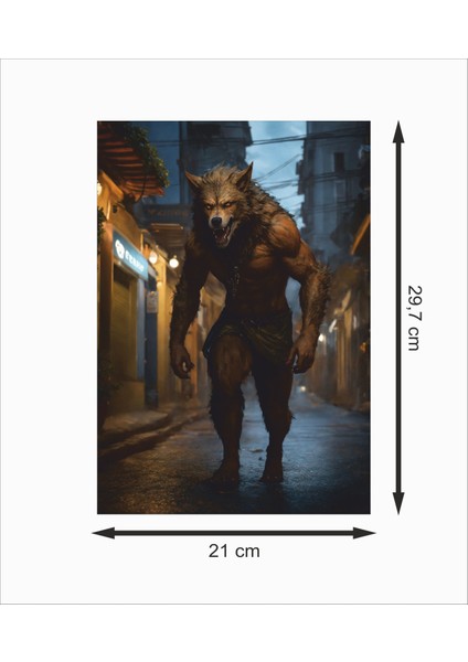 Kurt Adam Dekoratif Retro Ahşap Poster fiyatları