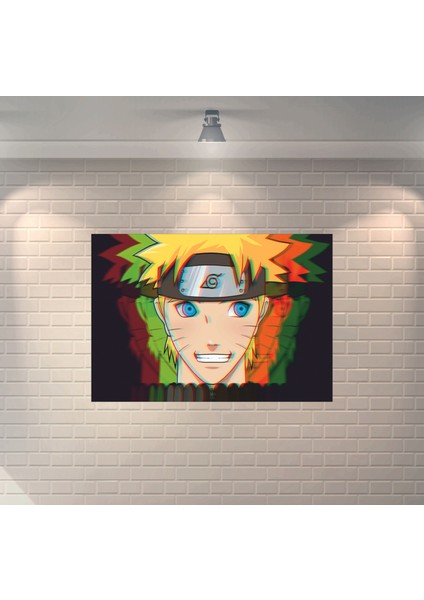 Anime Naruto Dekoratif Ahşap Poster