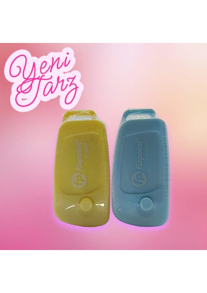 0621 Sarı - Mavi Açılır Anahtarlık Yumuşak Silgi (2 Adet) fırsatları