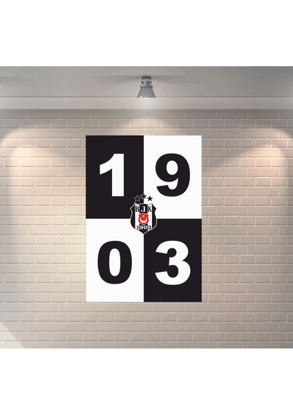 Beşiktaş Logo 1 Dekoratif Ahşap Poster