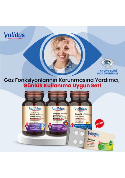 Eye Set - Lutein - Eyebrigth - Omega 3 - Selenium